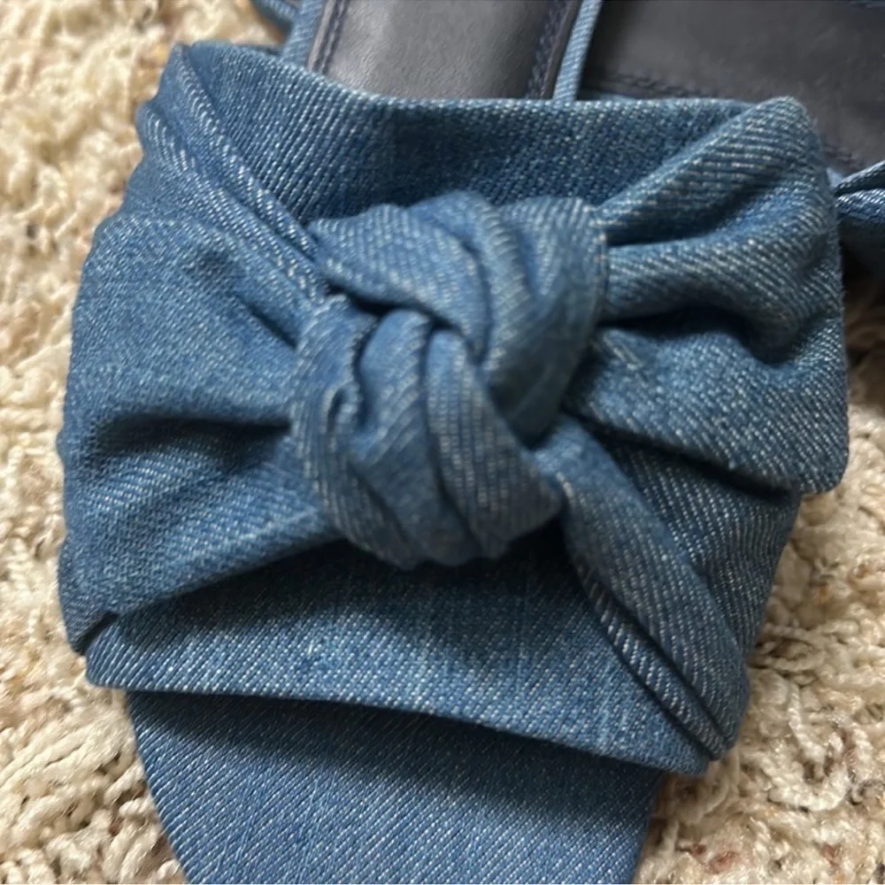 TORY BURCH DENIM SANDALS💗💗💗 - Picture 3 of 4